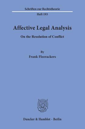 Fleerackers | Affective Legal Analysis. | Buch | 978-3-428-09049-5 | sack.de