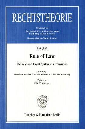 Krawietz / Pattaro / Erh-Soon Tay |  Rule of Law. | Buch |  Sack Fachmedien