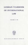 Hofmann / Delbrück / Zimmermann |  German Yearbook of International Law / Jahrbuch für Internationales Recht. | Buch |  Sack Fachmedien
