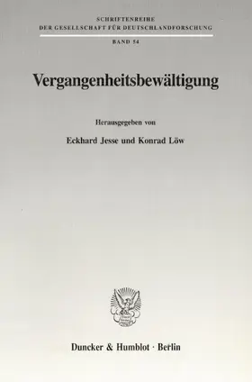 Jesse / Löw |  Vergangenheitsbewältigung. | Buch |  Sack Fachmedien