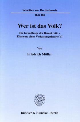 Müller / Christensen |  Müller, F: Wer ist das Volk | Buch |  Sack Fachmedien
