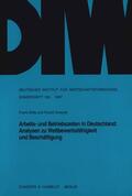 Stille / Zwiener |  Arbeits- und Betriebszeiten in Deutschland: Analysen zu Wettbewerbsfähigkeit und Beschäftigung. | Buch |  Sack Fachmedien