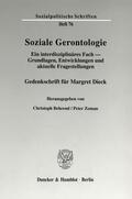 Behrend / Zeman |  Soziale Gerontologie. | Buch |  Sack Fachmedien