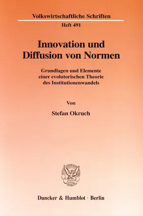 Okruch | Innovation und Diffusion von Normen. | Buch | 978-3-428-09372-4 | www.sack.de