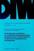 Bach / Kohlhaas / Praetorius |  Sonderregelungen zur Vermeidung von unerwünschten Wettbewerbsnachteilen bei energieintensiven Produktionsbereichen im Rahmen einer Energiebesteuerung mit Kompensation. | Buch |  Sack Fachmedien
