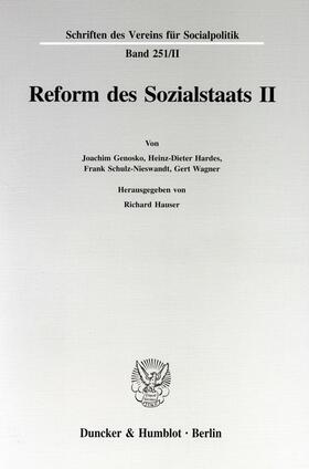 Hauser | Reform des Sozialstaats II. | Buch | 978-3-428-09400-4 | sack.de