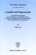 Erb |  Legalität und Opportunität. | Buch |  Sack Fachmedien
