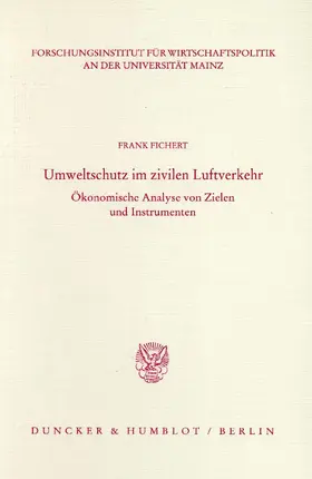 Fichert |  Umweltschutz im zivilen Luftverkehr. | Buch |  Sack Fachmedien