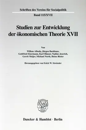 Streissler |  Die Umsetzung wirtschaftspolitischer Grundkonzeptionen in die kontinentaleuropäische Praxis des 19. und 20. Jahrhunderts, II. Teil. | Buch |  Sack Fachmedien