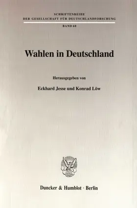 Jesse / Löw |  Wahlen in Deutschland. | Buch |  Sack Fachmedien