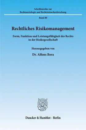 Bora |  Rechtliches Risikomanagement. | Buch |  Sack Fachmedien