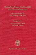 Karpen / Weber / Willoweit |  Rechtsforschung, Rechtspolitik und Unternehmertum. | Buch |  Sack Fachmedien
