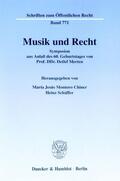Montoro Chiner / Schäffer |  Musik und Recht | Buch |  Sack Fachmedien