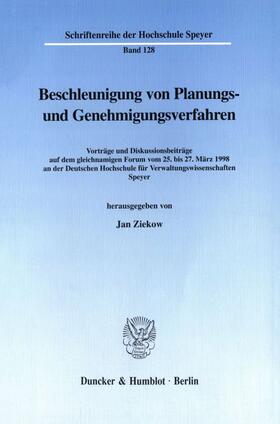 Ziekow | Beschleunigung von Planungs- und Genehmigungsverfahren. | Buch | sack.de