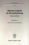 Heydemann / Jesse |  Diktaturvergleich als Herausforderung. | Buch |  Sack Fachmedien