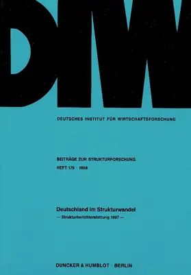 Edler / Görzig / Schumacher | Deutschland im Strukturwandel. | Buch | 978-3-428-09766-1 | www.sack.de