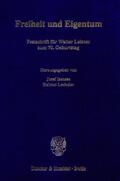 Isensee / Lecheler |  Freiheit und Eigentum. | Buch |  Sack Fachmedien