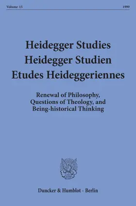 Emad / Herrmann / Maly |  Heidegger Studies - Heidegger Studien - Etudes Heideggeriennes. | Buch |  Sack Fachmedien