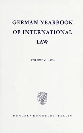 Delbrück / Hofmann / Zimmermann |  German Yearbook of International Law - Jahrbuch für Internationales Recht. | Buch |  Sack Fachmedien