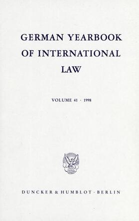 Delbrück / Hofmann / Zimmermann | German Yearbook of International Law / Jahrbuch für Internationales Recht. | Buch | 978-3-428-09900-9 | sack.de