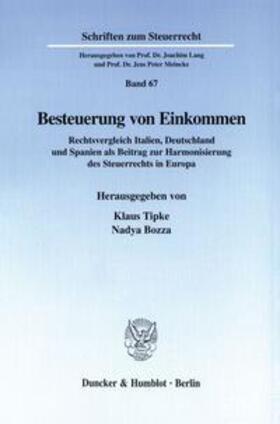 Tipke / Bozza | Besteuerung von Einkommen | Buch | 978-3-428-09953-5 | sack.de