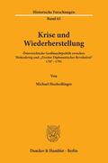 Hochedlinger |  Krise und Wiederherstellung. | Buch |  Sack Fachmedien