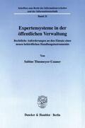 Tönsmeyer-Uzuner |  Expertensysteme in der öffentlichen Verwaltung. | Buch |  Sack Fachmedien