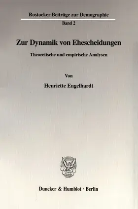 Engelhardt |  Zur Dynamik von Ehescheidungen. | Buch |  Sack Fachmedien