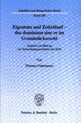 Finkenauer |  Finkenauer, T: Eigentum und Zeitablauf | Buch |  Sack Fachmedien