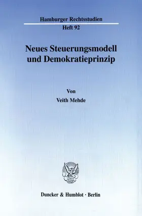 Mehde |  Neues Steuerungsmodell und Demokratieprinzip. | Buch |  Sack Fachmedien