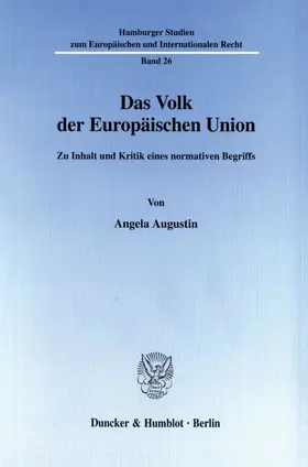 Augustin |  Das Volk der Europäischen Union. | Buch |  Sack Fachmedien