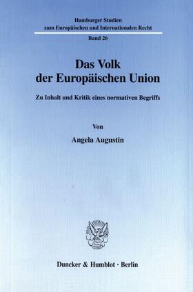 Augustin | Das Volk der Europäischen Union | Buch | 978-3-428-10211-2 | sack.de