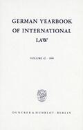 Delbrück / Hofmann / Zimmermann |  German Yearbook of International Law /Jahrbuch für Internationales Recht | Buch |  Sack Fachmedien
