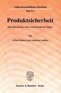 Endres / Lüdeke |  Produktsicherheit. | Buch |  Sack Fachmedien