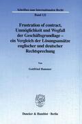 Hammer |  Frustration of contract. | Buch |  Sack Fachmedien