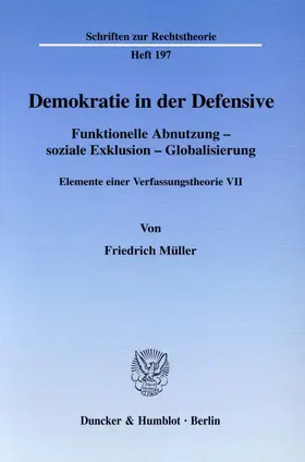 Christensen / Müller |  Demokratie in der Defensive. | Buch |  Sack Fachmedien