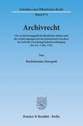 Manegold |  Archivrecht. | Buch |  Sack Fachmedien