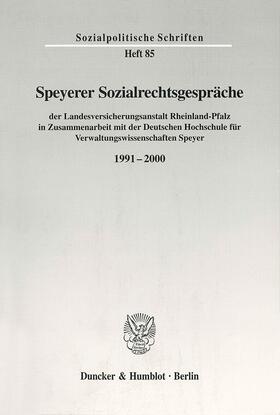 Speyerer Sozialrechtsgespräche | Buch | 978-3-428-10441-3 | sack.de