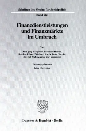 Oberender |  Finanzdienstleistungen und Finanzmärkte im Umbruch. | Buch |  Sack Fachmedien