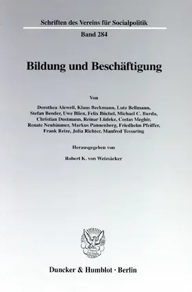Weizsäcker |  Bildung und Beschäftigung. | Buch |  Sack Fachmedien