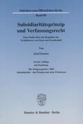 Isensee |  Subsidiaritätsprinzip und Verfassungsrecht. | Buch |  Sack Fachmedien