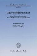 Kloepfer |  Umweltföderalismus. | Buch |  Sack Fachmedien