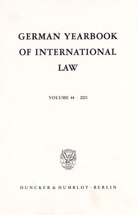 Delbrück / Hofmann / Zimmermann | German Yearbook of International Law / Jahrbuch für Internationales Recht. | Buch | 978-3-428-10877-0 | sack.de