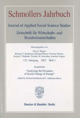 Berthoud / Spiess |  Symposium "Analysing the Dynamics of Social Change in Europe". | Buch |  Sack Fachmedien