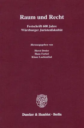 Dreier / Forkel / Laubenthal |  Raum und Recht. | Buch |  Sack Fachmedien