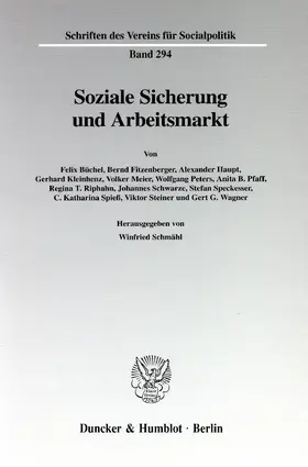 Schmähl |  Soziale Sicherung und Arbeitsmarkt. | Buch |  Sack Fachmedien
