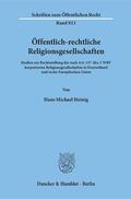 Heinig |  Öffentlich-rechtliche Religionsgesellschaften. | Buch |  Sack Fachmedien