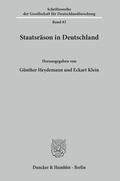 Heydemann / Klein |  Staatsräson in Deutschland. | Buch |  Sack Fachmedien