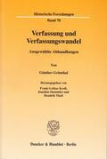 Kroll / Grünthal / Stemmler |  Verfassung und Verfassungswandel | Buch |  Sack Fachmedien