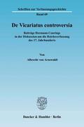 Arnswaldt |  De Vicariatus controversia | Buch |  Sack Fachmedien